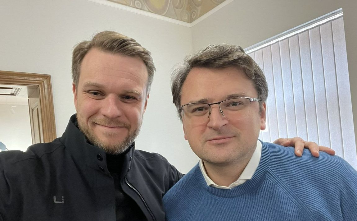Дмитро Кулеба і Габріелюс Ландсбергіс. Фото: з відкритих джерел