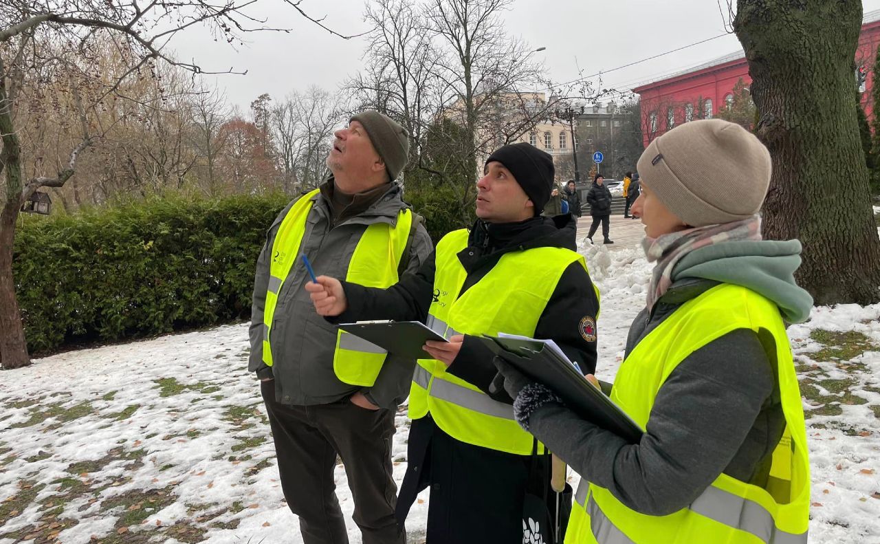 Під час складання екзамену у парку імені Тараса Шевченка. Фото: Пйотр Тишко-Хмельовець
