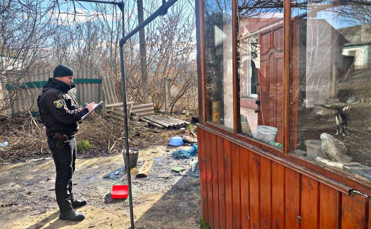 Поліцейський на місці інциденту. Фото: Нацполіція