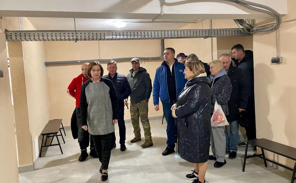 В ововленому укритті на Троєщині. Фото: ФБ Ганни Старостенко