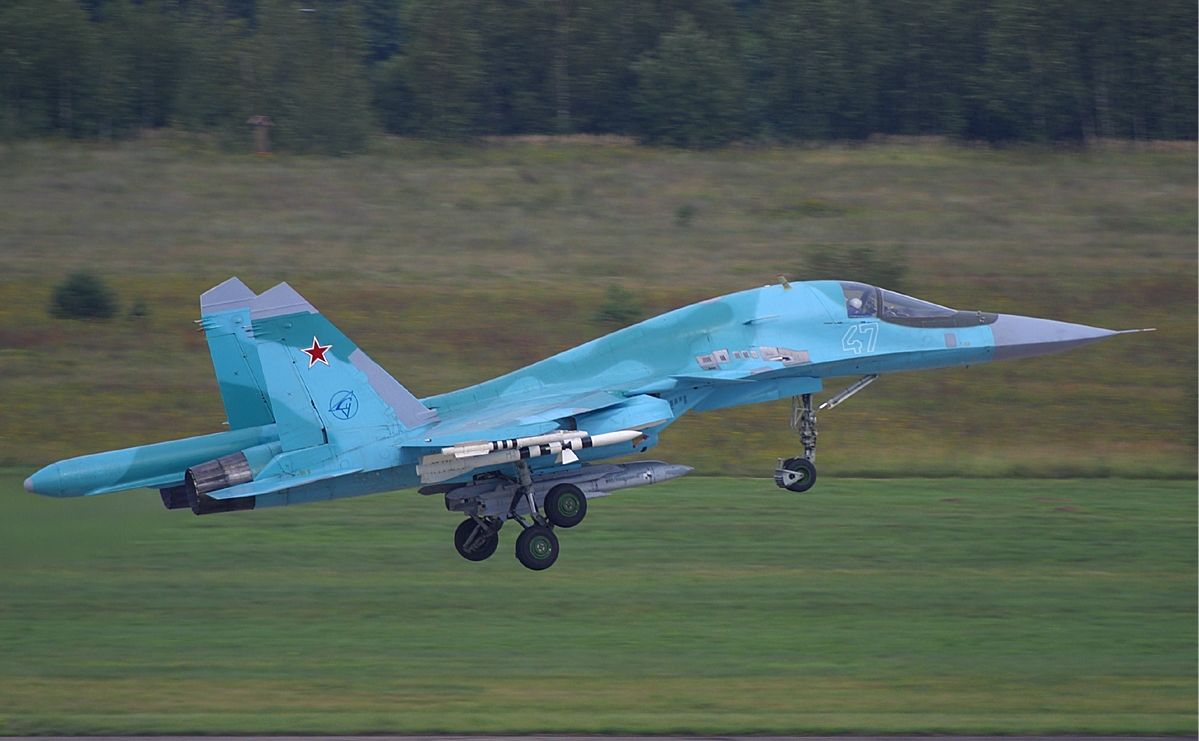 Російський літак Су-34. Фото ілюстративне: airliners.net