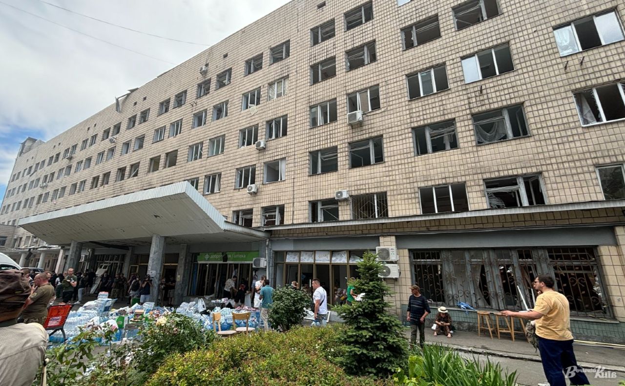 Одна з будівель Охматдиту. Фото Анни Білоус