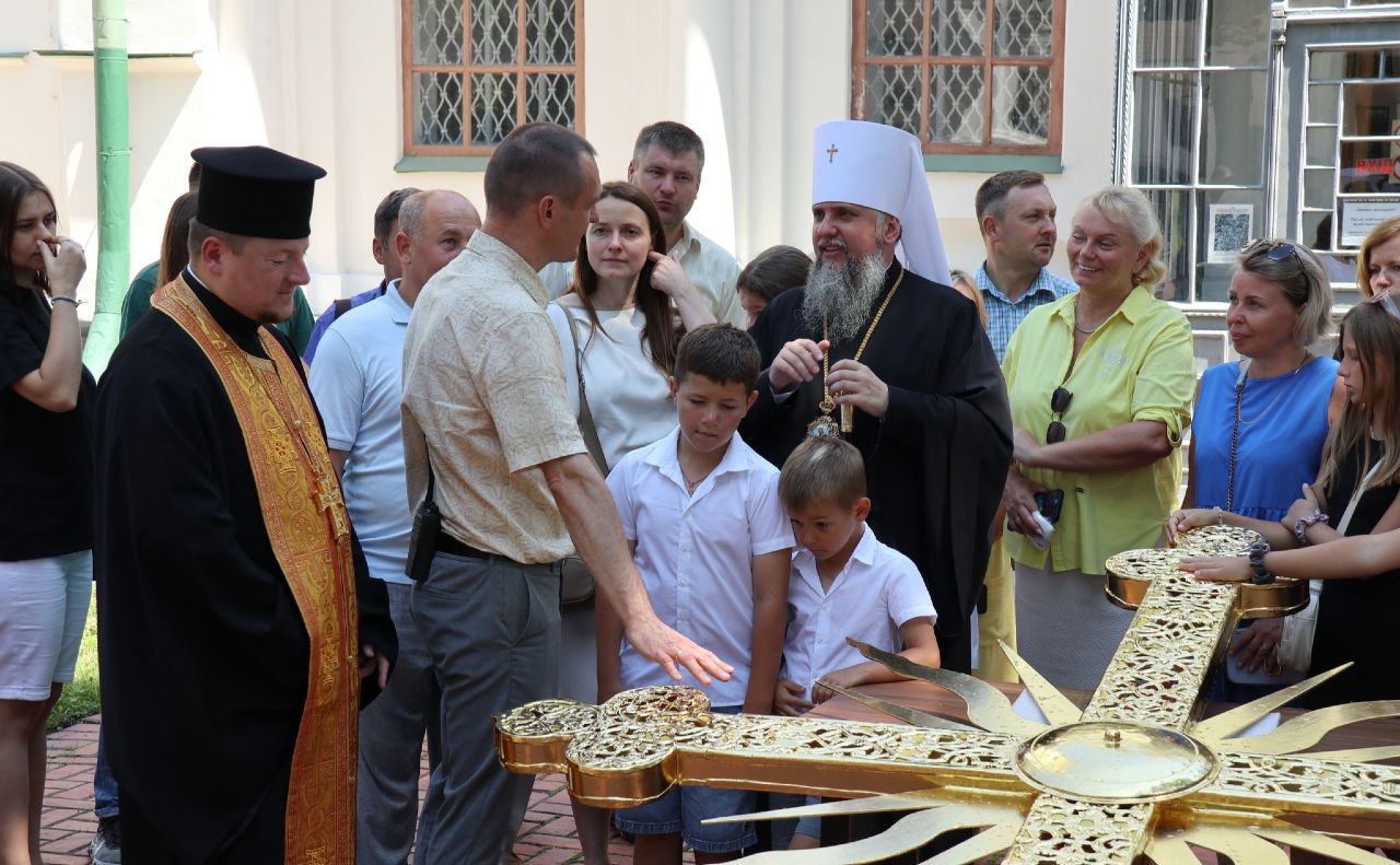 Освячення хреста відбулося 11 липня. Фото: НЗ «Софія Київська»