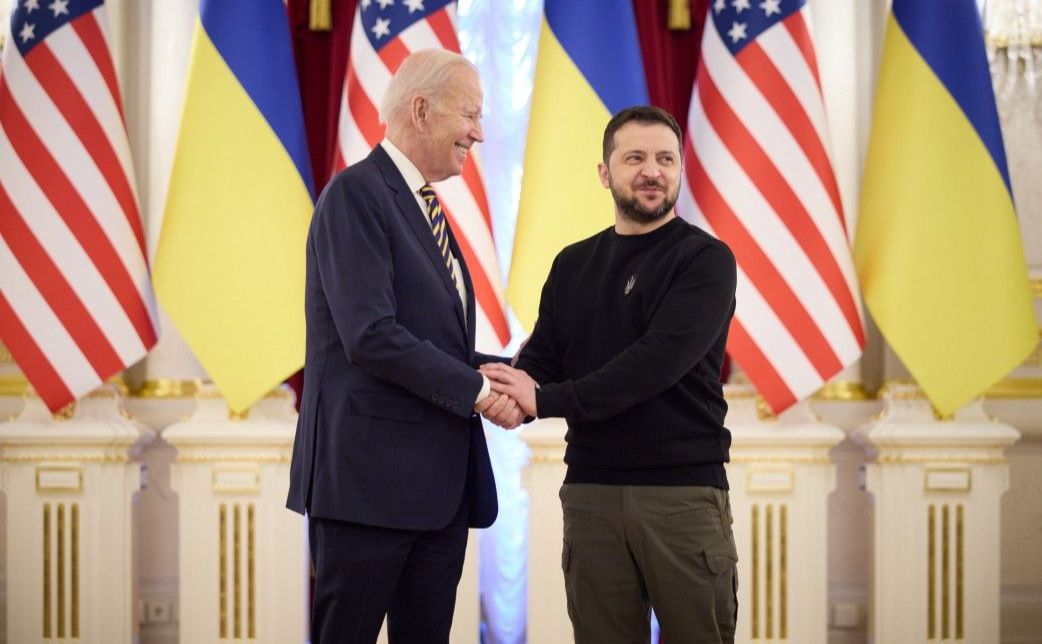 Володимир Зеленський та Джозеф Байден у Києві. Фото: ОП