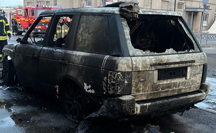 Автомобіль був припаркований біля залізничного вокзалу. Фото: Нацполіція
