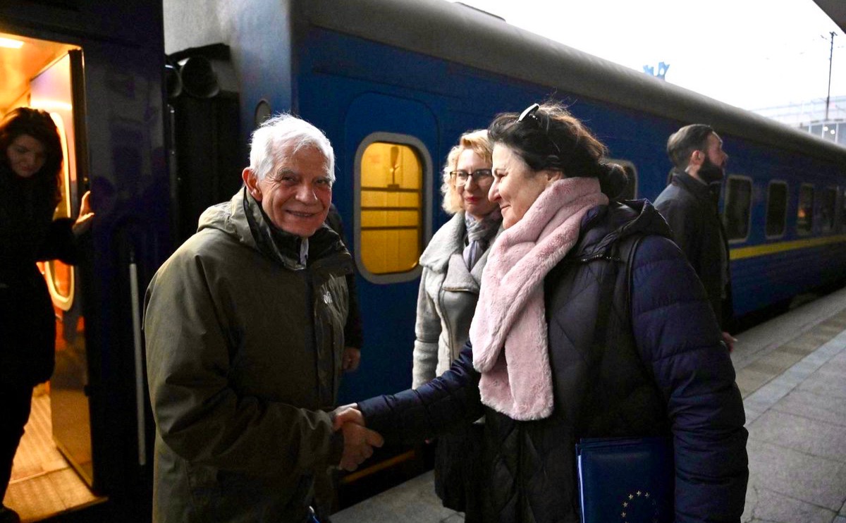 Жозеп Боррель в Києві. Фото: соцмережа Х, @JosepBorrellF