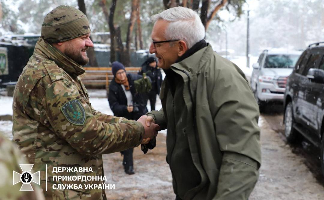 Мартін Єґер у підрозділі спеціального призначення «ДОЗОР» ДПСУ. Фото: ДПСУ