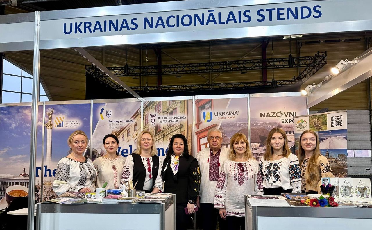 Український стенд на виставці у Ризі. Фото: Управління туризму та промоцій КМДА