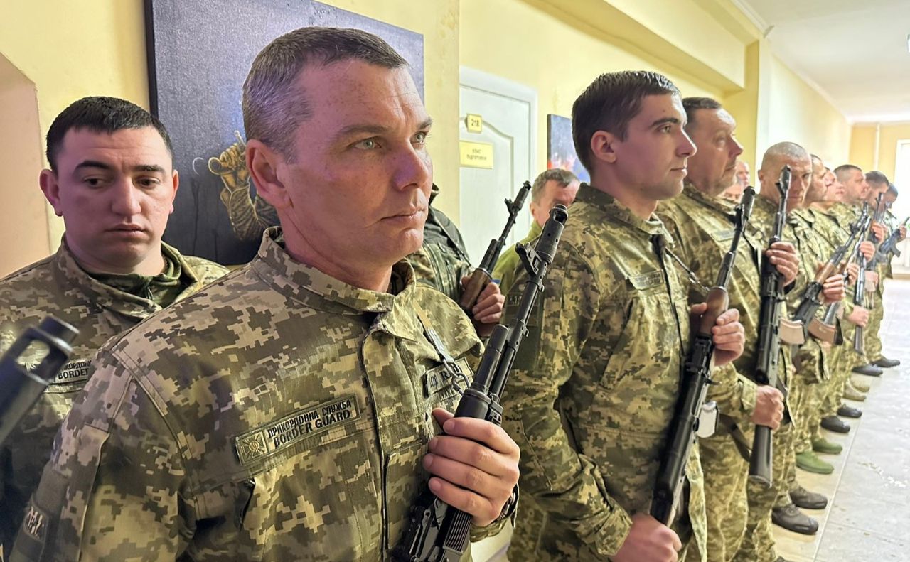 Прикордонники під час присяги у Подільску. Фото: ДПСУ