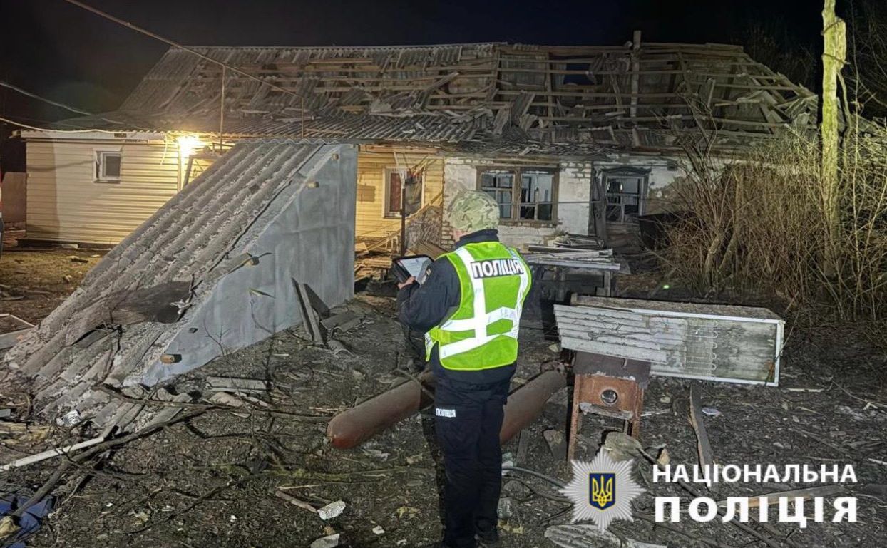 Пошкоджений будинок. Фото: Національна поліція