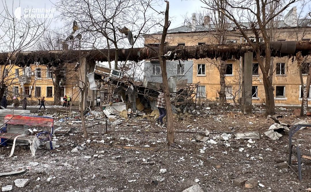 Удар шахедами по Миколаїву. Фото: Суспільне Миколаїв