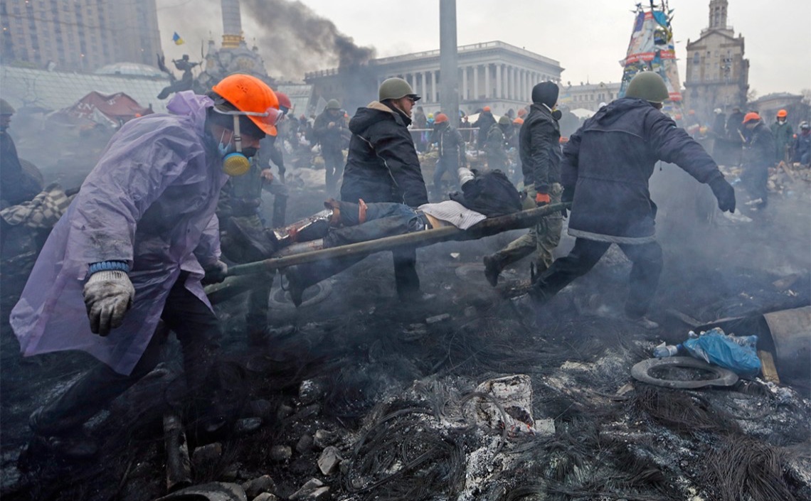 Події 20 лютого 2014 року стали кульмінацією Революції Гідності, коли в центрі Києва загинула найбільша кількість протестувальників. Фото: Yannis Behrakis / Reuters