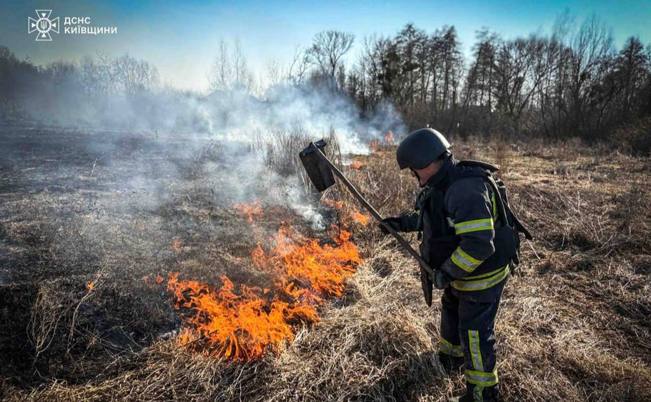 Вогонь охопив площу у понад 14,5 гектарів