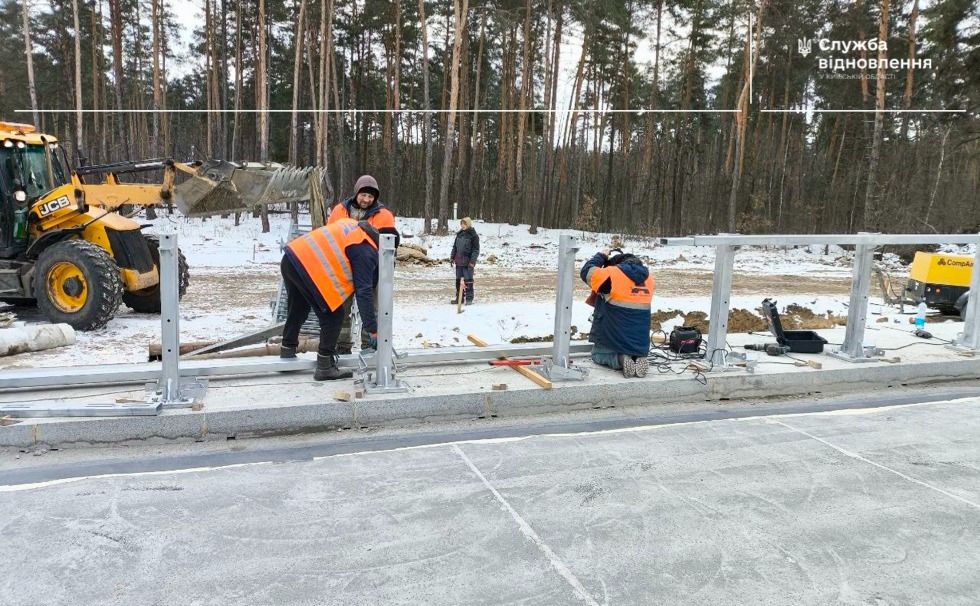 Процес будівництва. Фото: Служба відновлення і розвитку інфраструктури Київської області