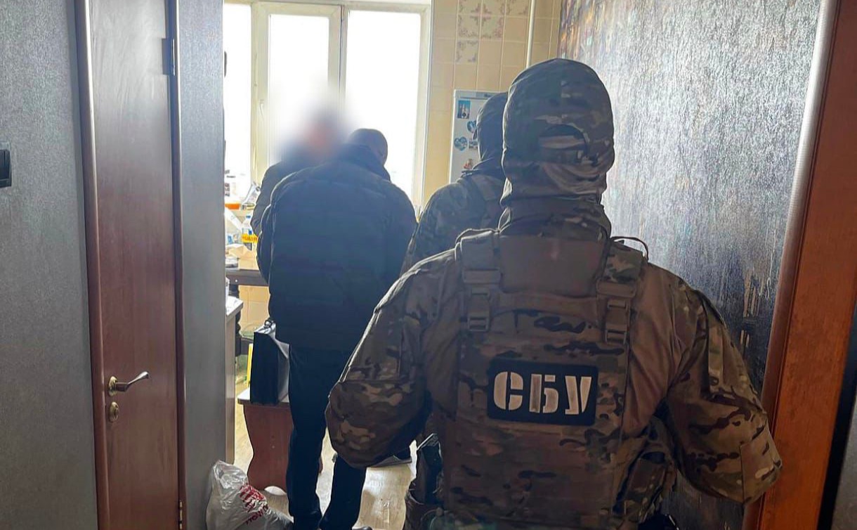 Затримання підозрюваного. Фото: поліція