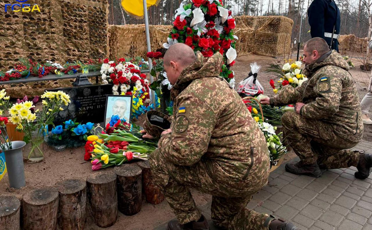 У Мощуні вшанували воїнів. Фото: Гостомельська селищна військова адміністрація