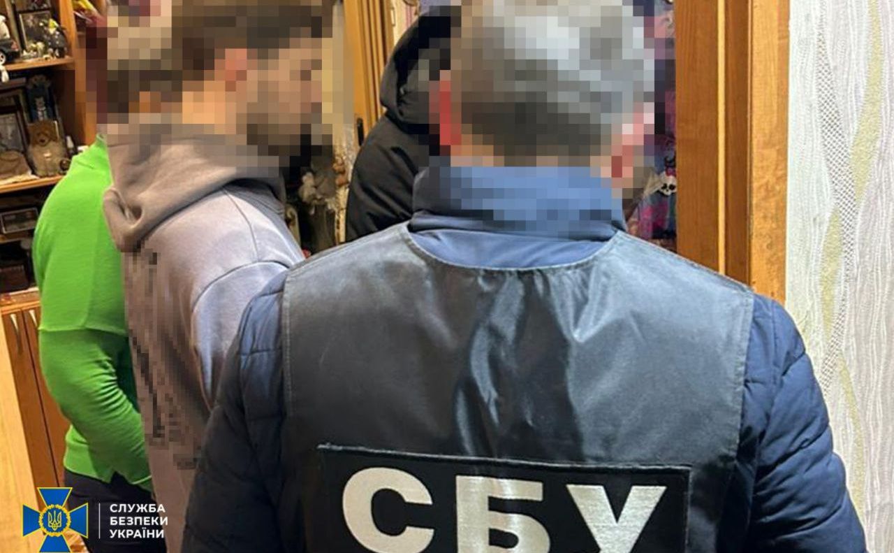 Затримання підозрюваного. Фото: СБУ