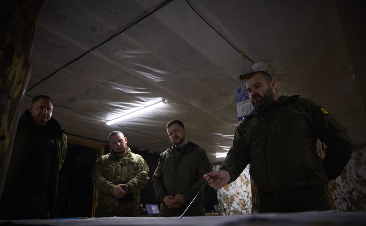 У штабі підрозділу на Донеччині. Фото: ОП