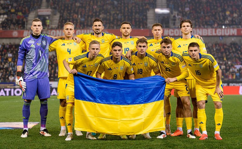 Стартова одинадцятка збірної України перед матчем. Фото: пресслужба УАФ