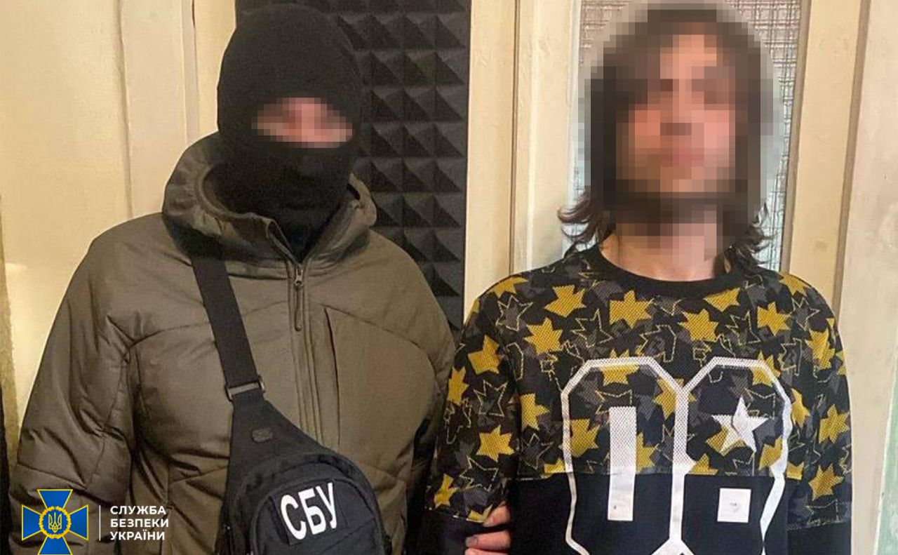 Під час затримання. Фото: ГУ СБУ у Києві