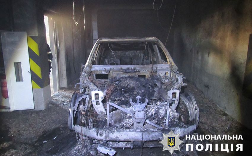 Фото з місця події від поліції Києва.