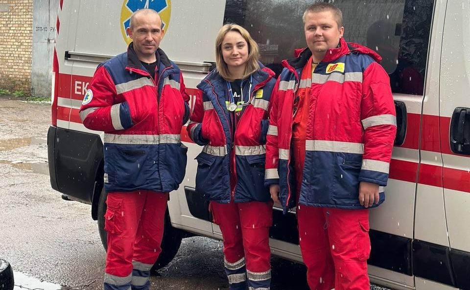 Завдяки оперативним і професійним діям бригади №750 все закінчилось добре. Фото: КОЦЕМД МК