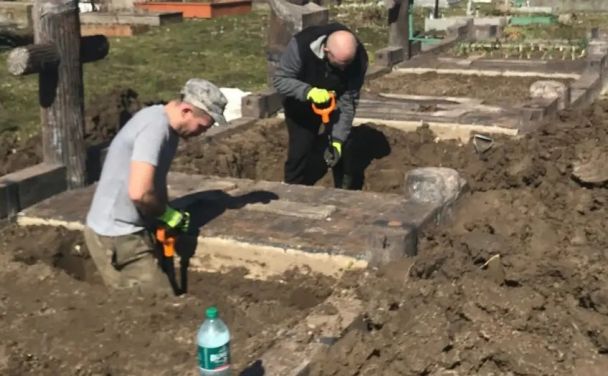 На Франківщині у селі Сопів Фольксбунд перепоховав 41 німецького солдата часів Другої світової Фото: Фольксбунд. Фото:
