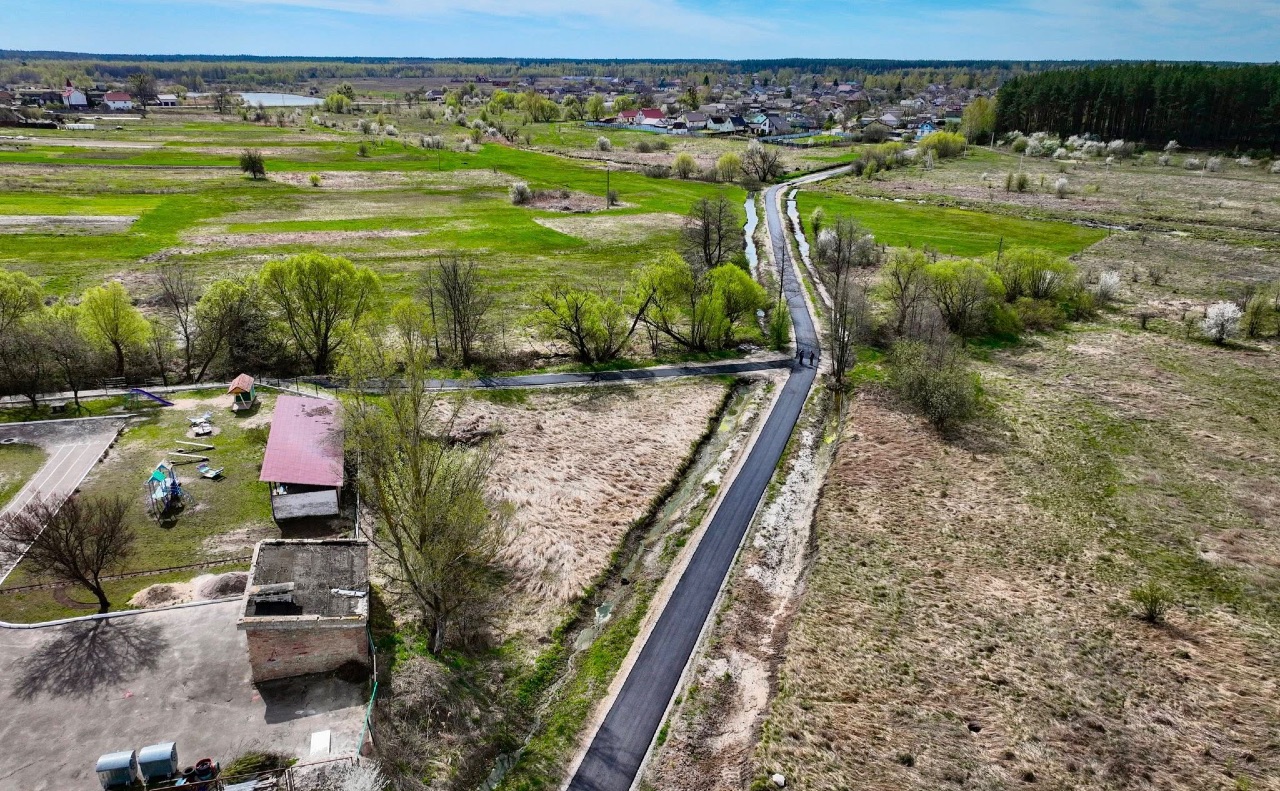 Фото нової пішохідної доріжки. Фото: Бучанська міська рада