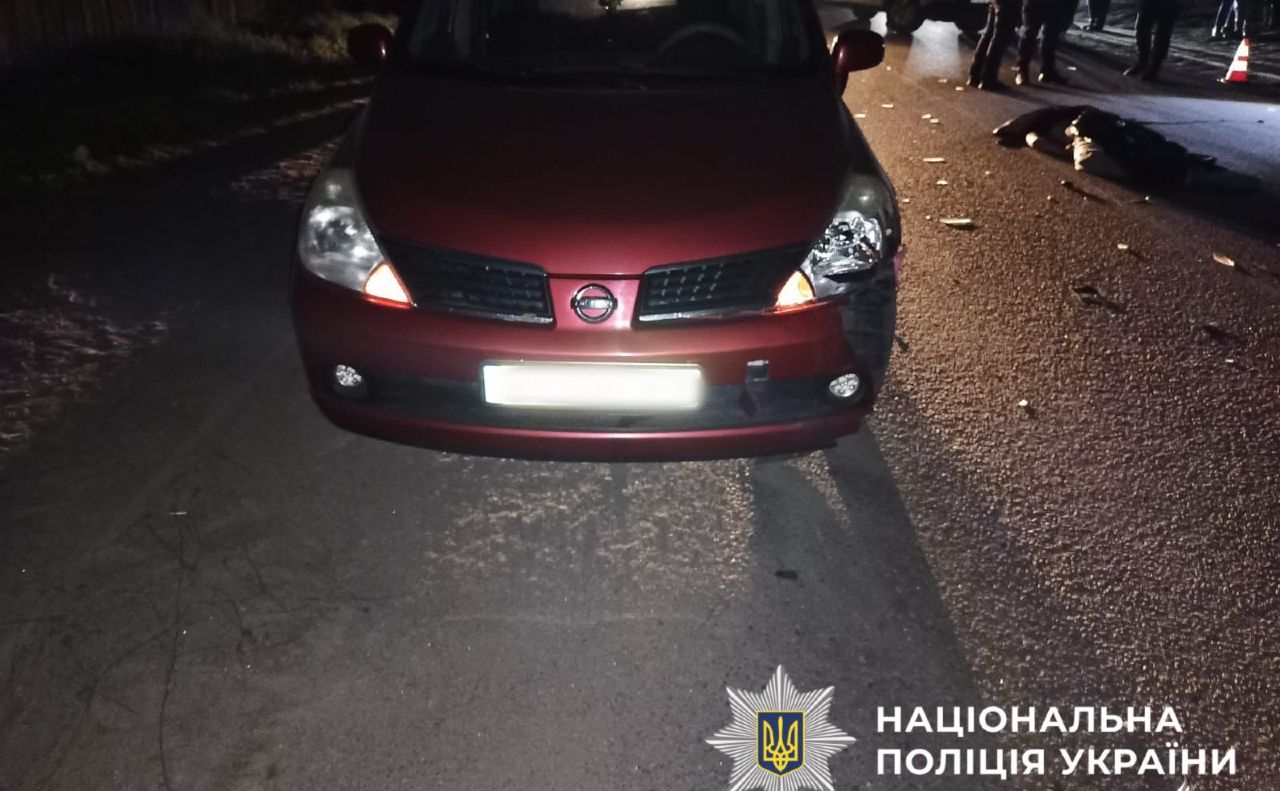 Машина, яка збила на смерть молодого чоловіка. Фото: Нацполіція