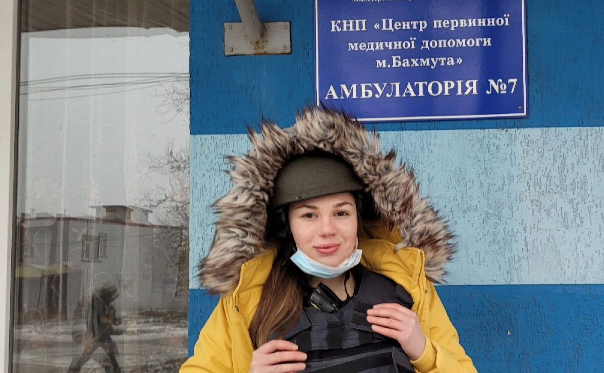 Під час одного із виїздів у Бахмут. Фото з архіву Анастасії Голубєвої