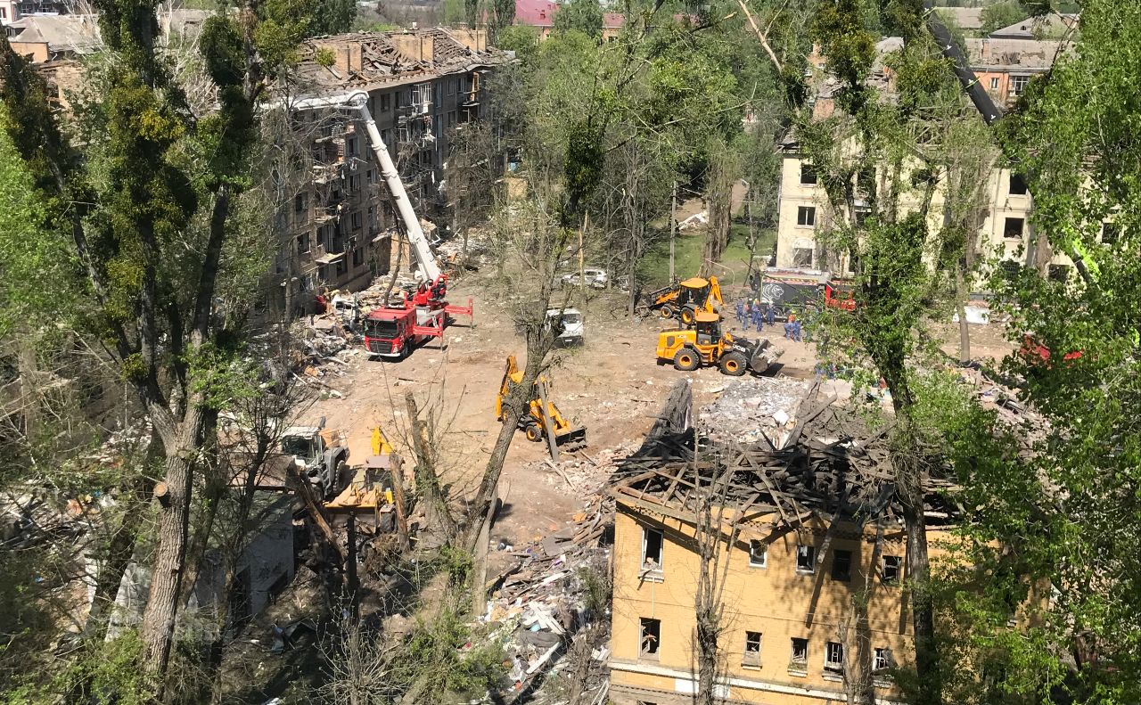 У Святошинському районі пошкоджені декілька будинків. Фото: Олексій Самсонов