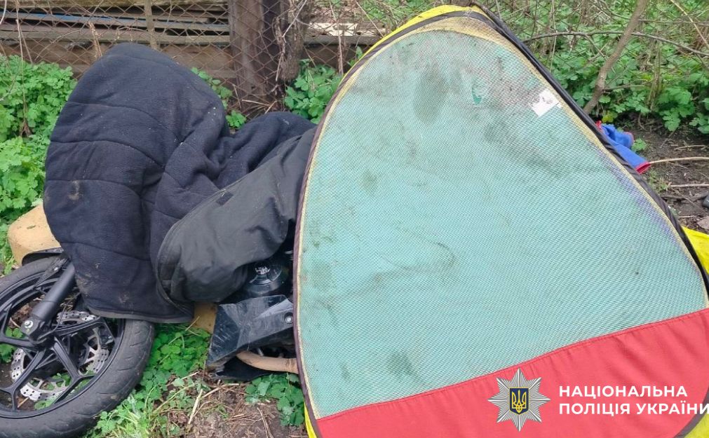 Мотоцикл, який викрали в Святошинському районі Києва. Фото: Нацполіція