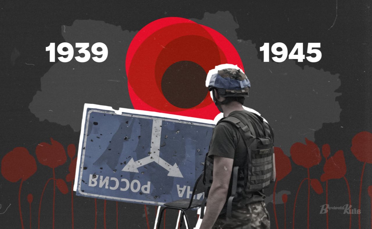Російсько-українська війна — час переосмислення підсумків Другої Світової. Колаж: «Вечірній Київ»