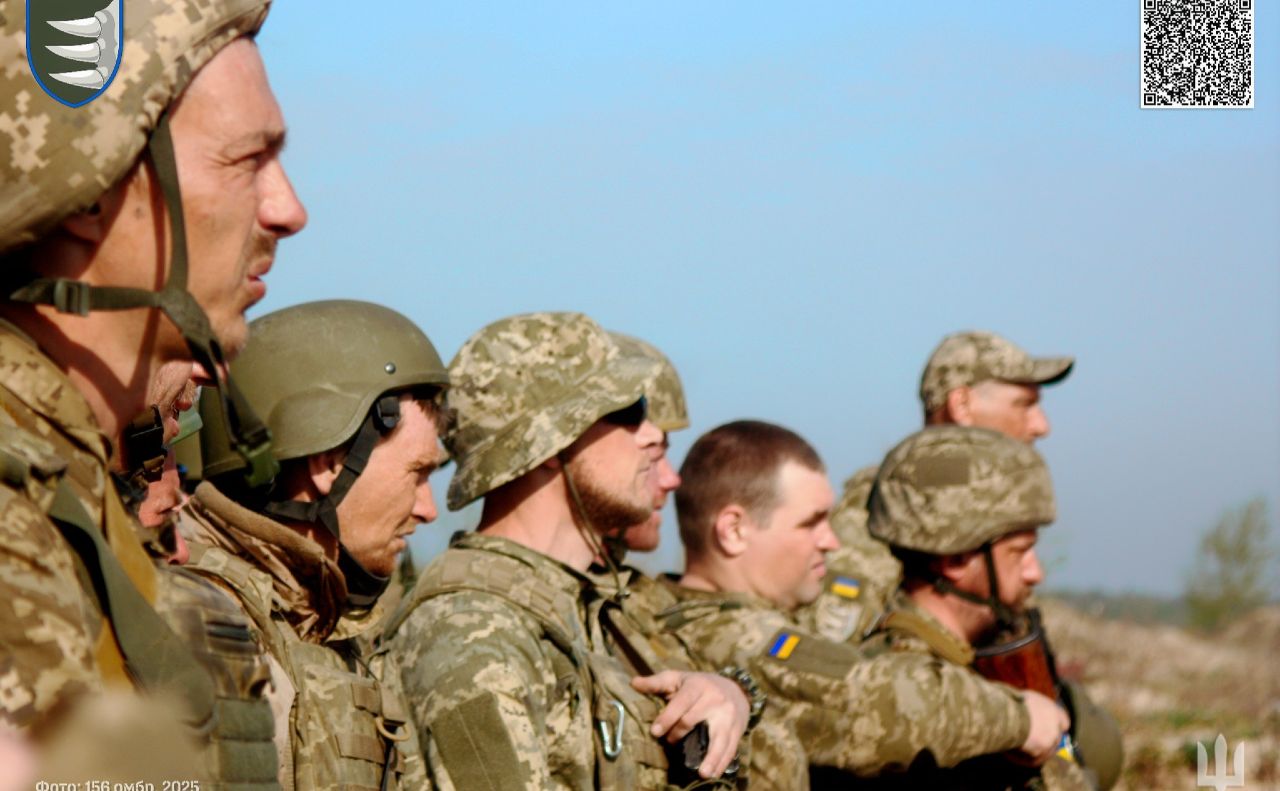 Бійці 156 окремої механізованої бригади під час навчальних стрільб із реактивних піхотних вогнеметів РПВ-16