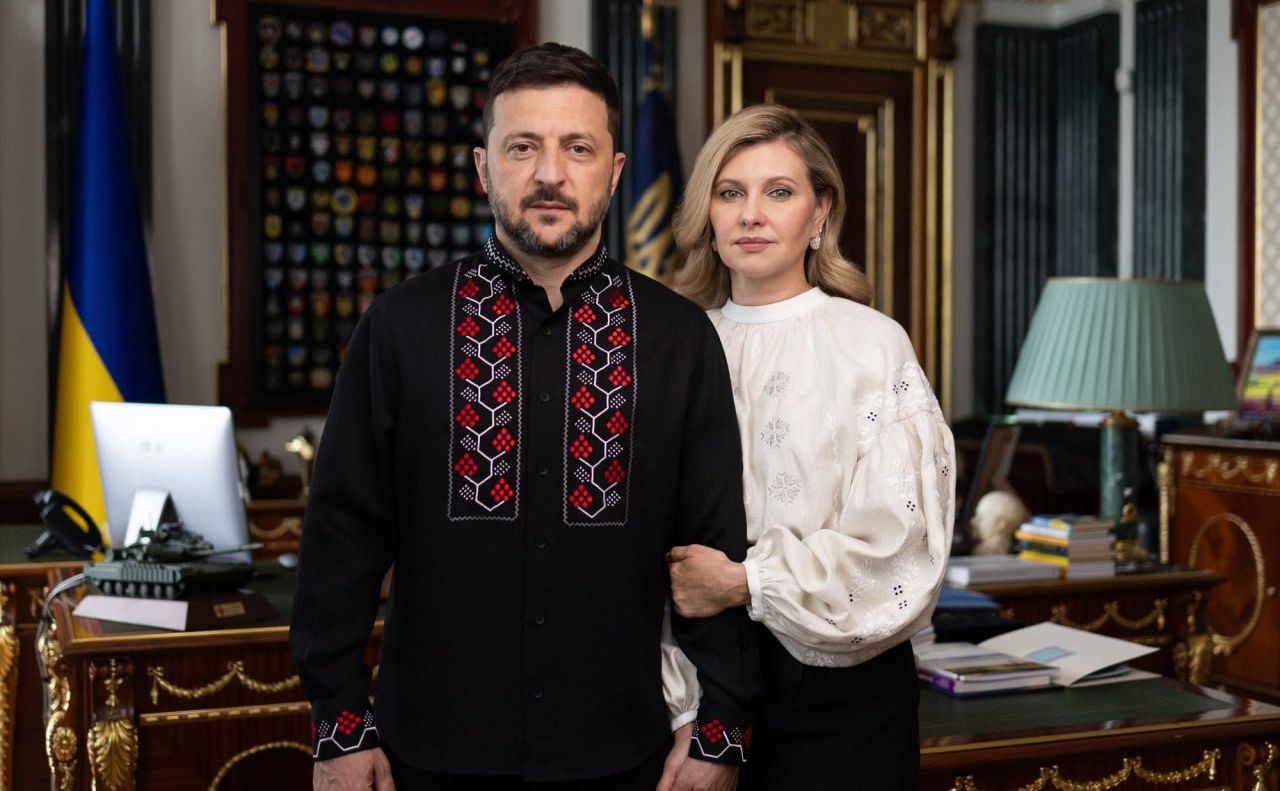 Володимир та Олена Зеленські. Фото: телеграм Зеленський/офіційний