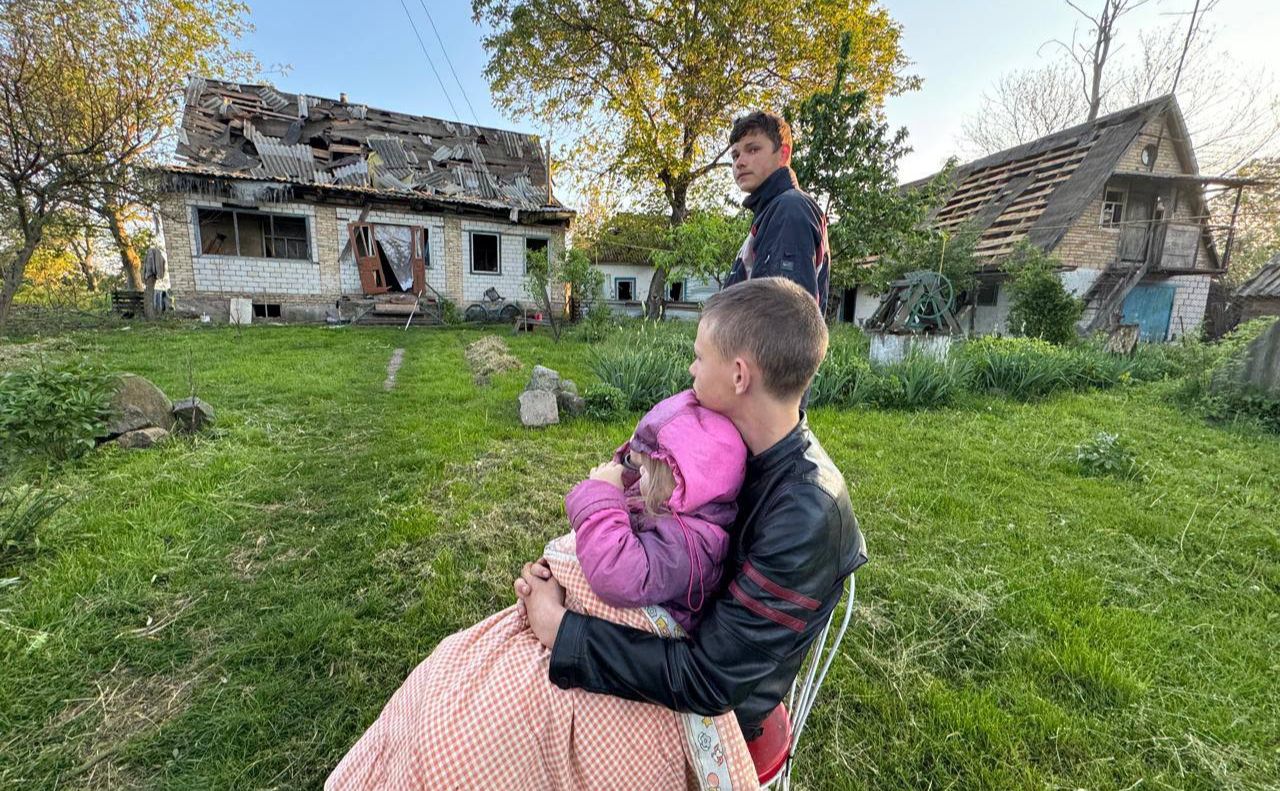 Сім’я лишилась без будинку. Фото: тг-канал Миколи Калашника
