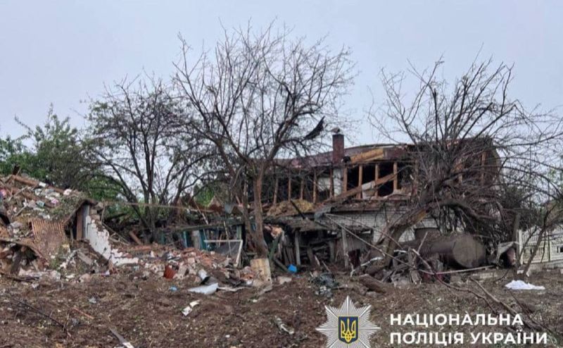 Зруйноване в ніч на 25 травня житло мешканців Бучанщини. Фото: Нацполіція