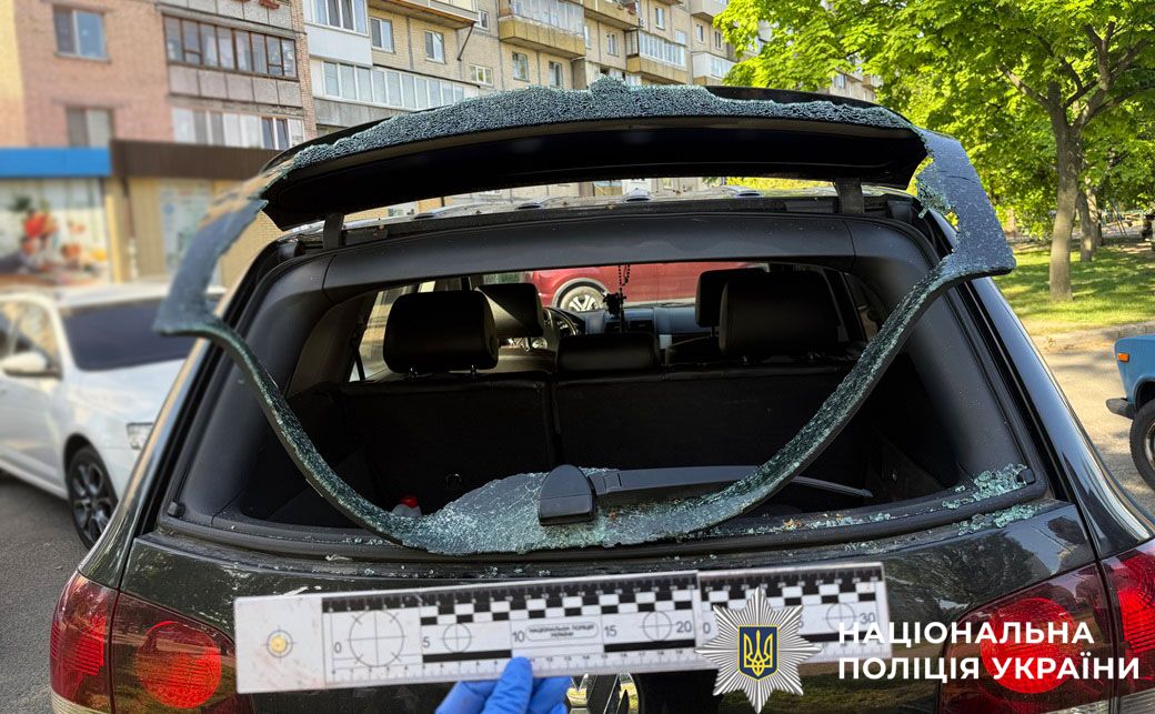 Фото з місця події від поліції Києва.