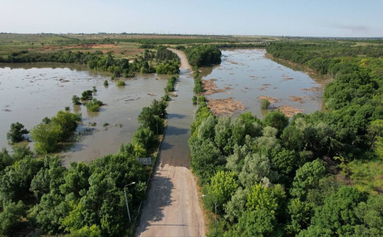Підрив дамби мав катастрофічні наслідки. Фото: Telegram-канал «Нова Каховка»