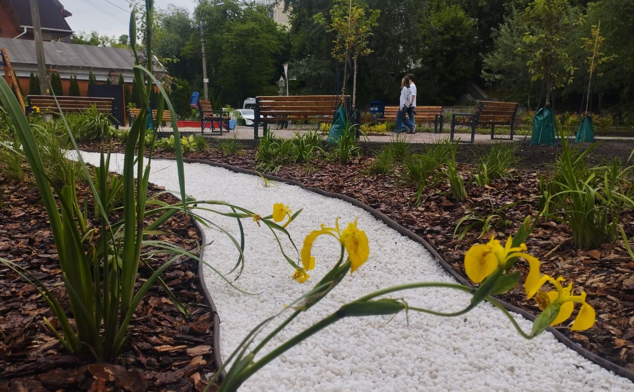 Новий сквер на вулиці професора Караваєва. Фото: КП УЗН Солом’янського району