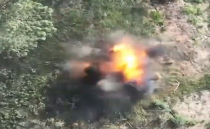 Пілоти ДПСУ блискуче відпрацювали по ворожим позиціям. Фото: скріншот з відео