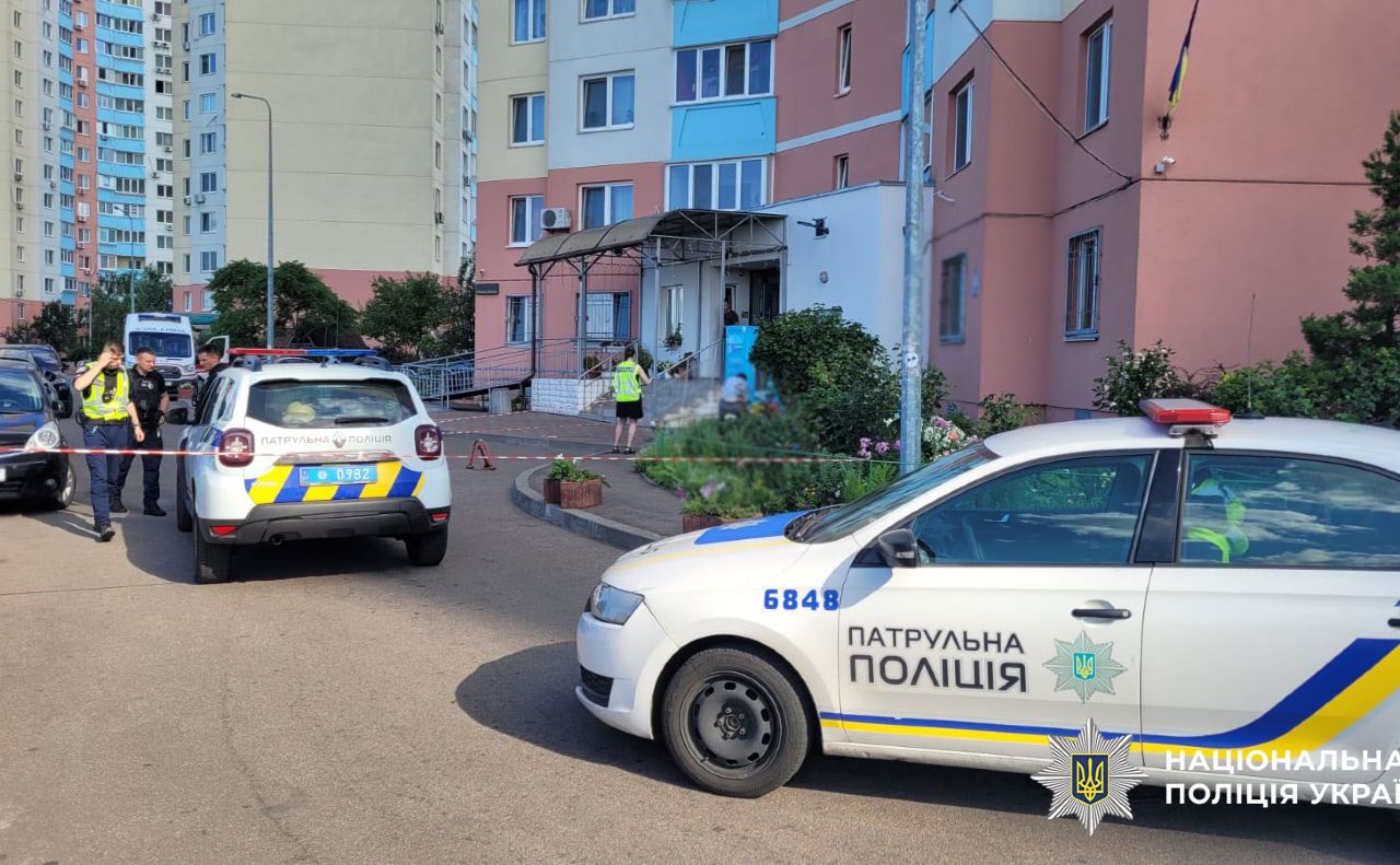 На місці трагічної події. Фото: поліція Києва