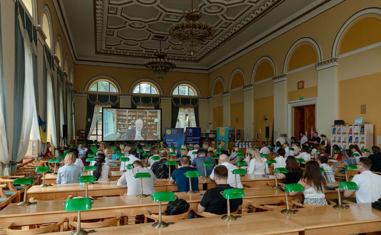 Під час презентації у Національній бібліотеці України ім.Ярослава Мудрого