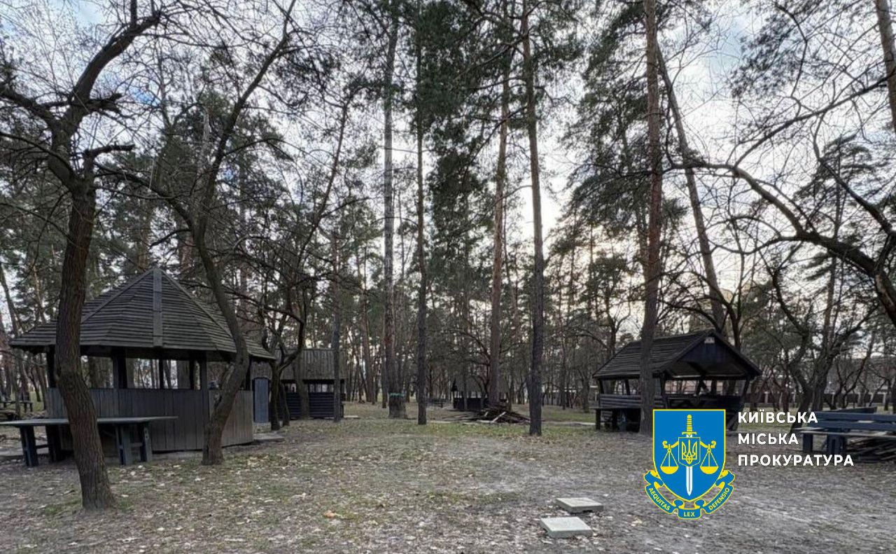 Альтанки у парку. Фото: Київська міська прокуратура