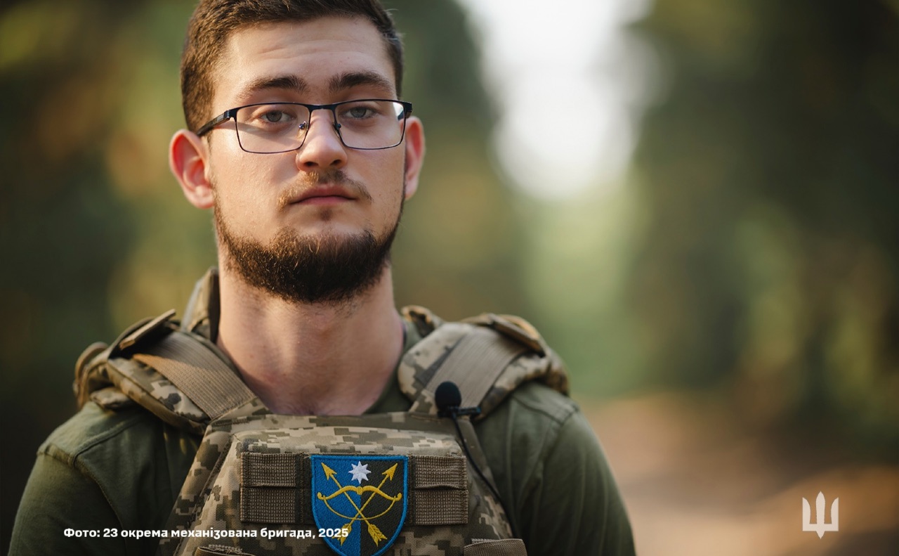 Данило, військовослужбовець 23-ї окремої механізованої бригади. Фото: Генштаб