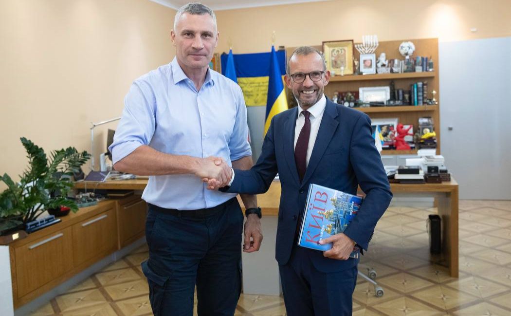 Віталій Кличко та Томас Рьовекамп. Фото: Telegram/Віталій Кличко
