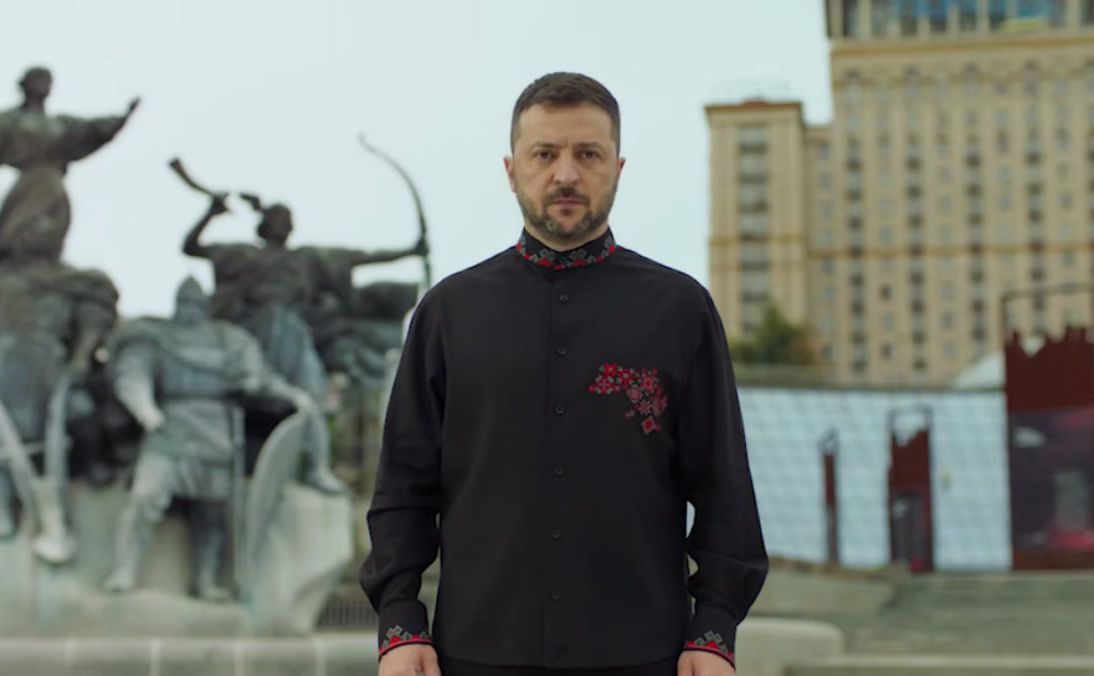 Володимир Зеленський. Фото відеозвернення.