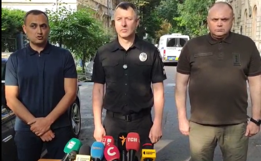 Скріншот з відео з брифінга у Львові
