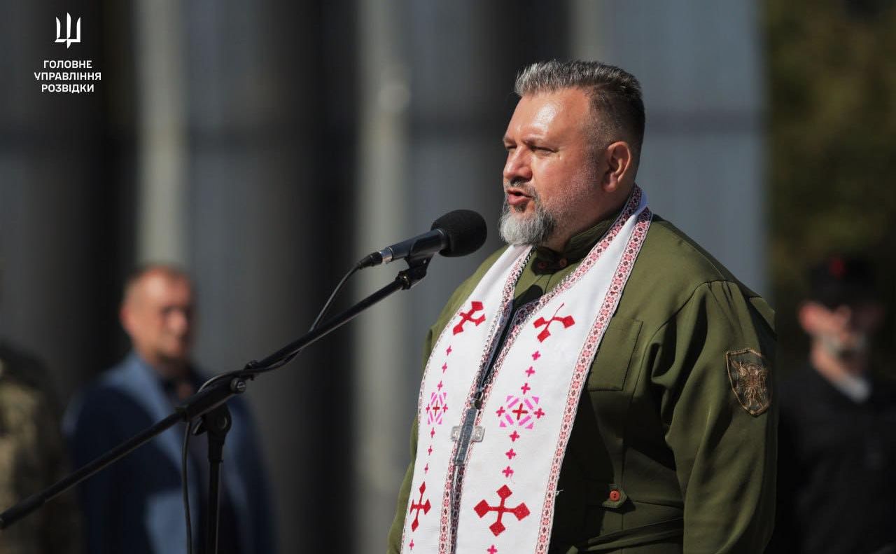Керівник Служби військового капеланства ГУР підполковник капеланської служби Костянтин Холодов. Фото: ГУР, фейсбук