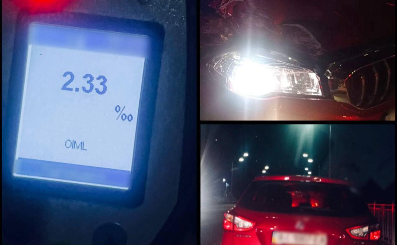 У чоловіка були явні ознаки алкогольного сп’яніння. Фото: патрульна поліція